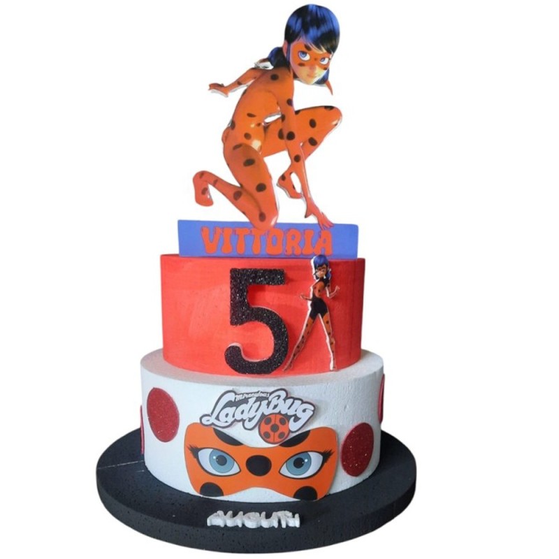 Torta Scenografica Personalizzata Miraculous Ladybug in Polistirolo 3D – Decorazione Compleanno