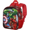 Zaino Asilo Avengers Marvel 3D con Tasche Laterali 31 cm