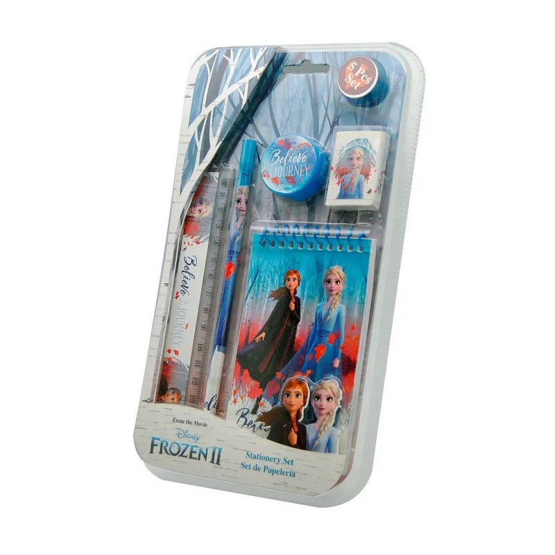 Set Cancelleria Disney Frozen 2 Matita Gomma Righello Notes 13,8 x 25 cm 5 pezzi