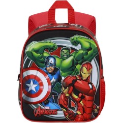 Zaino Asilo Avengers Marvel 3D con Tasche Laterali 31 cm