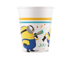 Kit Compleanno Minions per 8 Persone – Set Stoviglie Monouso Bambini | Piatti, Bicchieri e Tovaglioli a Tema Festa