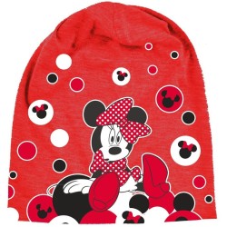 Cappello Disney in jersey Minnie bambina Rosso con busta regalo