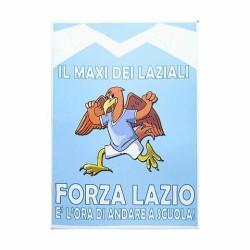 Maxi Quaderni 20+1 Rigatura 10MM Fogli Forza Lazio Carta 80gr, Confezione da 10 Pezzi
