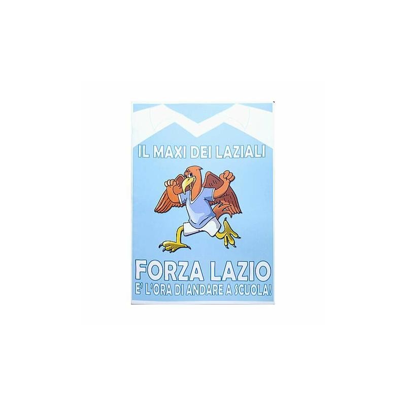 Maxi Quaderni 20+1 Rigatura 10MM Fogli Forza Lazio Carta 80gr, Confezione da 10 Pezzi
