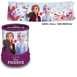 Lampada Notturna Frozen Disney per Bambine – Proiettore Stelle e Immagini di Elsa e Anna – Luce Notte per Cameretta,
