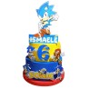 Torta Scenografica Sonic Personalizzata con Nome e Numero – Decorazione Compleanno in Polistirolo 3D Alta Qualità