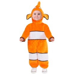 Costume Pesciolino Neonati 0–24 Mesi – Tuta Morbida con Cappello | Travestimento Carnevale, Festa a Tema e Compleanno