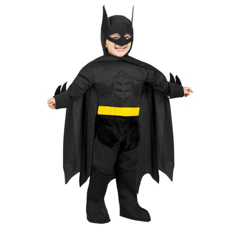 Costume Super Pipistrello con Muscoli per Bambini 13–36 Mesi | Travestimento Hero Baby per Carnevale, Feste e Cosplay