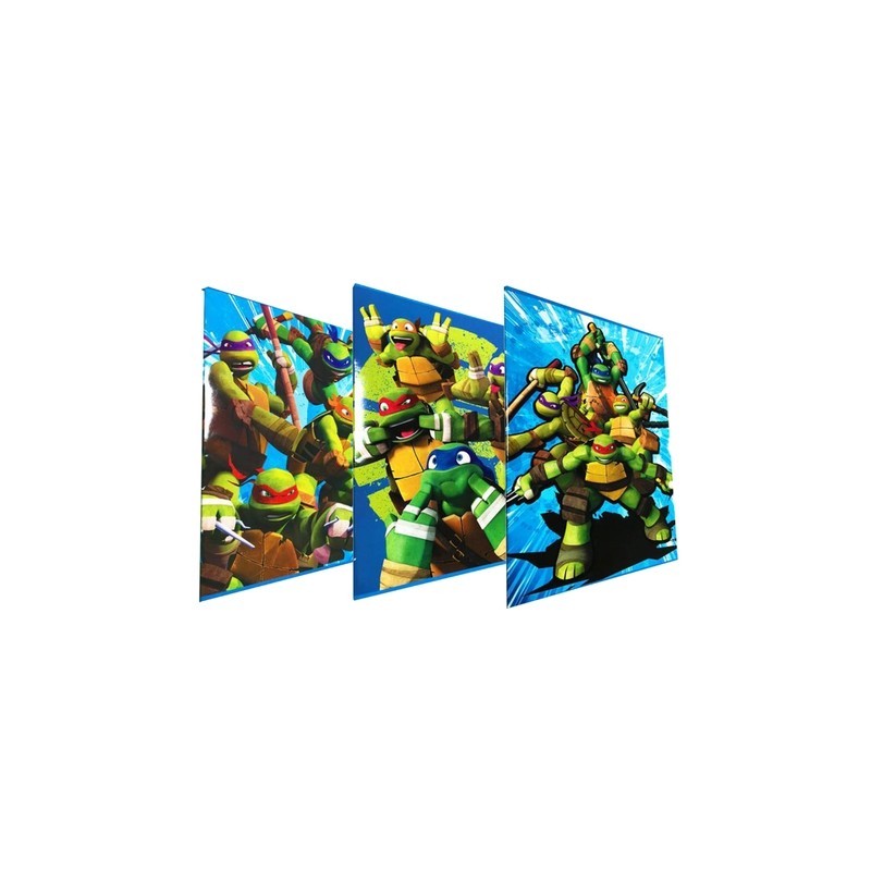 Set 10 Maxiquaderni Tartarughe Ninja 20+1 fogli 80gr – Rigatura 10mm – Fantasie Assortite per Scuola