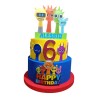 Torta Finta Personalizzata Sprunki in Polistirolo per Compleanno Bambini – con Nome ed Età – Decorazione Scenografica