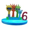 Centrotavola Personalizzato Sprunki Incredibox 3D – Decorazione Compleanno con Nome ed Età