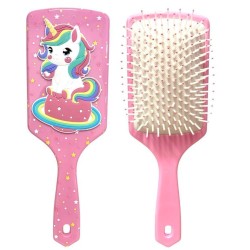 Spazzola Piatta Unicorno Disney 3D 22cm Pettine Magico Capelli Bimba Idea Regalo