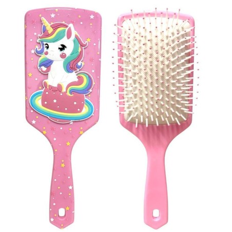 Spazzola Piatta Unicorno Disney 3D 22cm Pettine Magico Capelli Bimba Idea Regalo