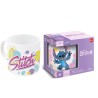 Tazza Mug Stitch Disney in Ceramica 325 ml – Design Fiori Hawaiani – Idea Regalo Originale
