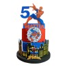 Torta Scenografica Spiderman City in Polistirolo H70cm – Torta Finta 3D Personalizzata con Nome e Età
