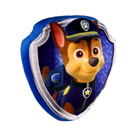 Cuscino Scudo Paw Patrol Chase 35x32 cm – Morbidissimo Cuscino Decorativo per Cameretta Bambino, Idea Regalo Originale