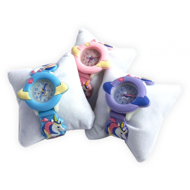 Orologio da Polso Bambina Le Kikke Unicorno – Colori Pastello con Confezione in Latta
