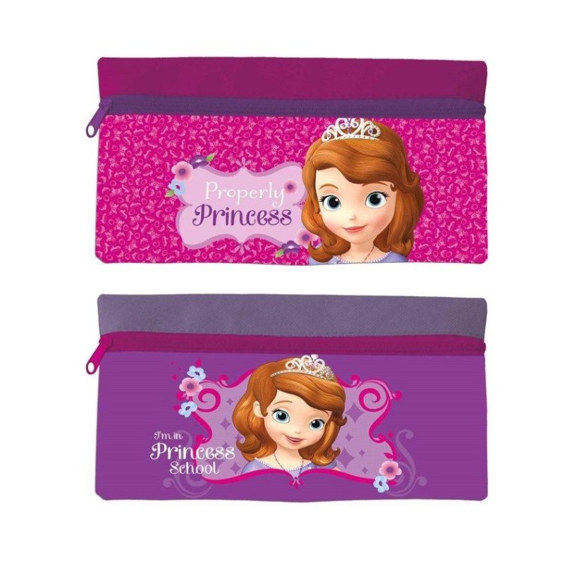 DISNEY BUSTINA PAITTA PORTACOLORI PRINCIPESSA SOFIA ASTUCCIO POCHETTE SCUOLA 21X12CM