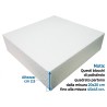 Base per Torte in Polistirolo Quadrata – Supporto Professionale per Cake Design (H 2,5 cm)