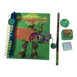 Diario Segreto Tartarughe Ninja con Accessori – Set Creativo 6 Pezzi con Lucchetto