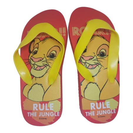 Infradito Disney Il Re Leone – Ciabatte Mare e Piscina Antiscivolo – Rosso