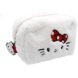 Astuccio Beauty Hello Kitty in Peluche – Porta Trucchi e Accessori da Toilette Morbido e Capiente