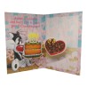 "Biglietto di Auguri Pop-Up 3D Looney Tunes con Gatto Silvestro – Cartolina di Compleanno Divertente con Effetto Sorpresa"
