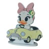 Sagoma Personalizzata in Polistirolo di Daisy Duck su Auto Gialla – Altezza 70 cm Decorazione per Feste di Compleanno