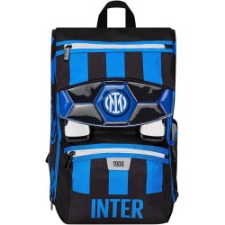Zaino Scuola Estensibile Seven F.C. Inter – “Fino alla Vittoria” | Doppio Scomparto, Sdoppiabile, Porta Borraccia – Nero Blu