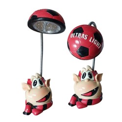 Lampada LED Milan Diavoletto 3D – Design Moderno Rosso Nero, Braccio Flessibile, Luce da Tavolo Ultras Light