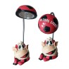 Lampada LED Milan Diavoletto 3D – Design Moderno Rosso Nero, Braccio Flessibile, Luce da Tavolo Ultras Light