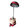 Lampada LED Milan Diavoletto 3D – Design Moderno Rosso Nero, Braccio Flessibile, Luce da Tavolo Ultras Light