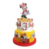 Torta Scenografica Minnie Pois Personalizzata con Nome e Età 70 cm – Torta Finta in Polistirolo per Compleanno Bambina