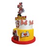Torta Scenografica Minnie Pois Personalizzata con Nome e Età 70 cm – Torta Finta in Polistirolo per Compleanno Bambina