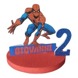 Centro Tavola 3D Spiderman Marvel - Compleanno Personalizzato