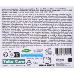 Set di Trucchi Hello Kitty – Palette 4 Ombretti con Pennello e Specchio – Vegano e Dermatologicamente Testato