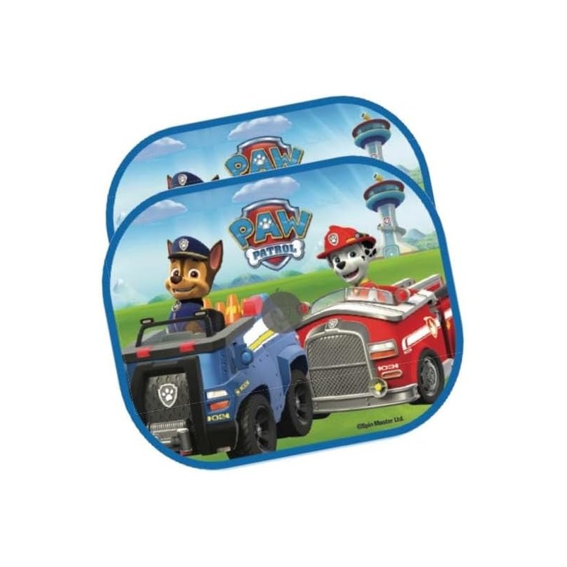 Coppia Tendine Parasole Auto Paw Patrol per Bambini – Protezione Raggi UV – 44x35 cm – Finestrini Auto