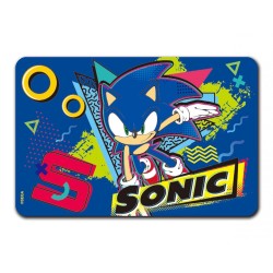 Tovaglietta All'Americana Sonic in Plastica Morbida Antiscivolo - 44x30 cm - Perfetta per Bambini