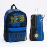 Kit Scuola FC Inter: Zaino Americano 4EVER (40cm) + Borraccia Pieghevole Ufficiale