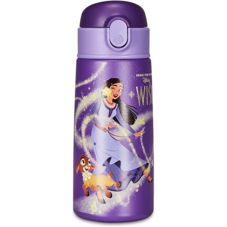 Borraccia Termica Bambina Seven WISH Disney 460 ml – Acciaio Inox, Cannuccia, Borraccia Asilo con Principesse Disney