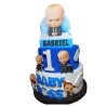 Torta Scenografica Baby Boss in Polistirolo Personalizzata – Decorazione Compleanno con Nome ed Età, Effetto 3D