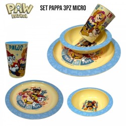 Kit Asilo 4 Pezzi Paw Patrol: Zainetto, Borraccia, Set Pappa e Astuccio Portapenne – Scuola Infanzia Bambini