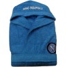 Accappatoio Bambino SSC Napoli 7-8 Anni con Cappuccio e Tasche – Spugna 100% Cotone –