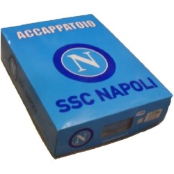 Accappatoio Bambino SSC Napoli 5-6 Anni con Cappuccio e Tasche – Spugna 100% Cotone –