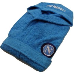 Accappatoio SSC Napoli Adulto Taglia L con Cappuccio e Tasche – 100% Spugna di Cotone