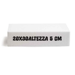 Base in Polistirolo Rettangolare 20X30 cm Altezza 5 cm – Supporto per Torte a Piani e Cake Design Professionale