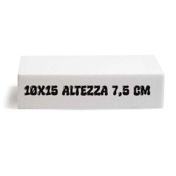 Base in Polistirolo Rettangolare 10X15 cm Altezza 7, 5 cm – Supporto per Torte a Piani e Cake Design Professionale