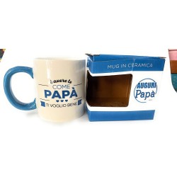 Tazza in ceramica con manico festa del papà alta cm 9.