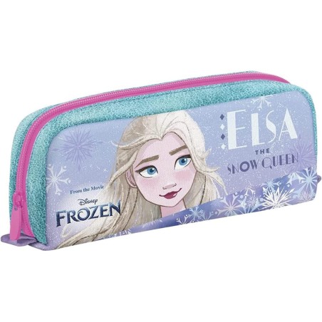 Astuccio Portapenne Frozen Disney – Scuola Bambine, Zip, Ecopelle Iridescente – Seven 22x9x5 cm