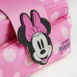 Astuccio Portapenne Minnie Disney – Rosa con Faccina 3D, Chiusura in Velcro e Zip – Bambina Scuola